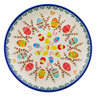 Polish Pottery Plate 7&quot; Easter Butterflies UNIKAT