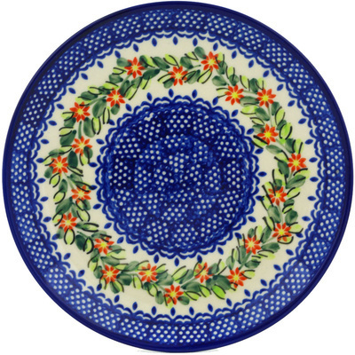 Polish Pottery Plate 7&quot; Elegant Garland