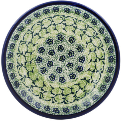 Polish Pottery Plate 7&quot; Emerald Forest