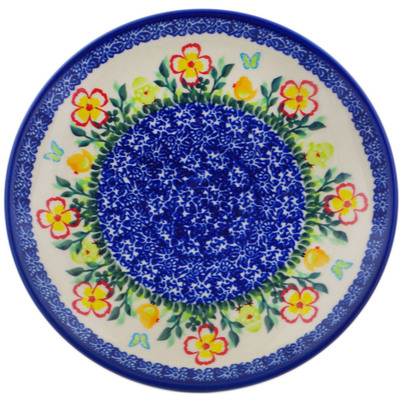 Polish Pottery Plate 7&quot; Field Of Joy UNIKAT