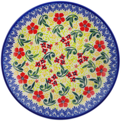 Polish Pottery Plate 7&quot; Flourishing Fields UNIKAT