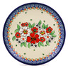 Polish Pottery Plate 7&quot; Flower Heaven UNIKAT