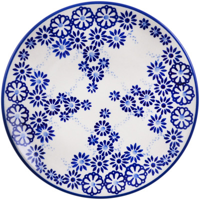 Polish Pottery Plate 7&quot; Flower Vines UNIKAT