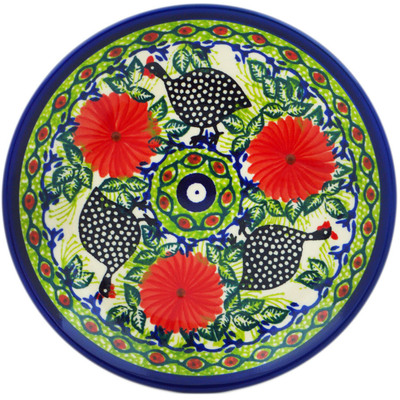 Polish Pottery Plate 7&quot; Fowl In The Florals UNIKAT