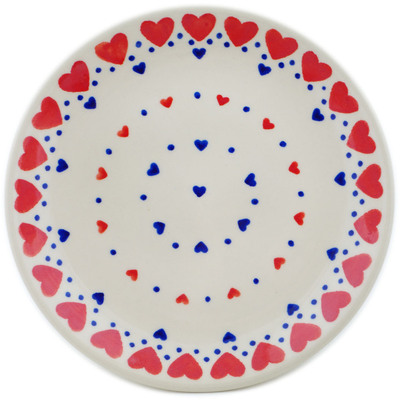 Polish Pottery Plate 7&quot; From The Heart