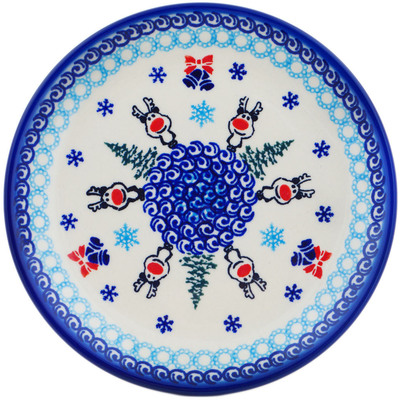 Polish Pottery Plate 7&quot; Frosty Bliss UNIKAT