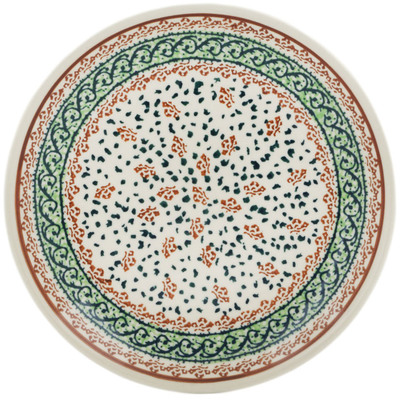 Polish Pottery Plate 7&quot; Garden Gladiolus