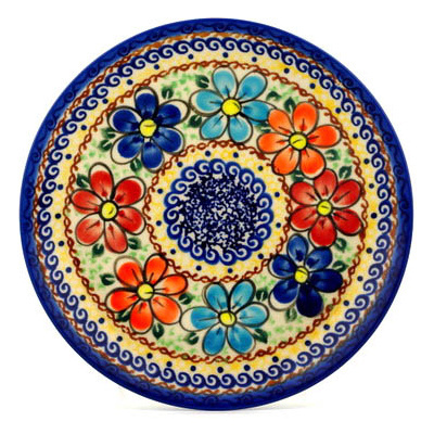 Polish Pottery Plate 7&quot; Glorious Morning UNIKAT