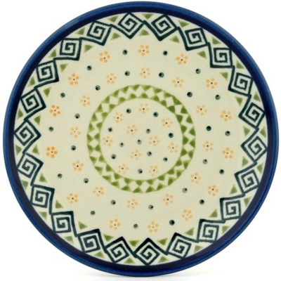 Polish Pottery Plate 7&quot; Greek Daisies