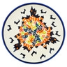 Polish Pottery Plate 7&quot; Halloween Night