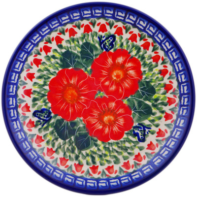 Polish Pottery Plate 7&quot; Happiness UNIKAT