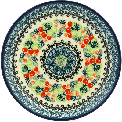 Polish Pottery Plate 7&quot; Happy Berries