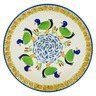Polish Pottery Plate 7&quot; Happy Ducklings UNIKAT