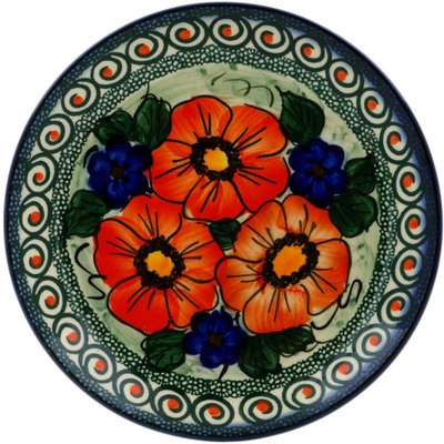 Polish Pottery Plate 7&quot; Havana UNIKAT