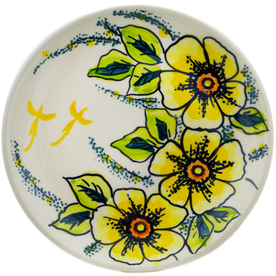 Polish Pottery Plate 7&quot; Hawaii Sunshine UNIKAT
