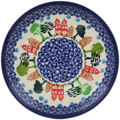 Polish Pottery Plate 7&quot; In The Neighborhood