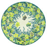 Polish Pottery Plate 7&quot; Leaves In Moss UNIKAT
