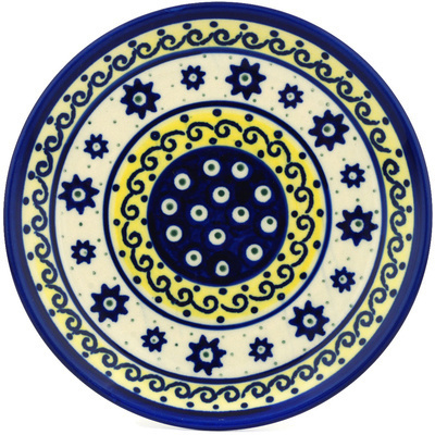 Polish Pottery Plate 7&quot; Lemon Pepper