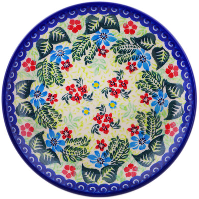 Polish Pottery Plate 7&quot; Lively Garden UNIKAT