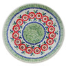 Polish Pottery Plate 7&quot; Looking Daisy