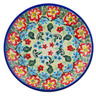 Polish Pottery Plate 7&quot; Lush Tropics UNIKAT