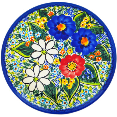 Polish Pottery Plate 7&quot; Magical Spring UNIKAT