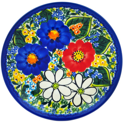 Polish Pottery Plate 7&quot; Magical Spring UNIKAT