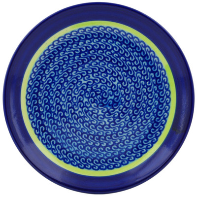 Polish Pottery Plate 7&quot; Midnight Eclipse