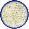 Polish Pottery Plate 7" Misty Blue UNIKAT