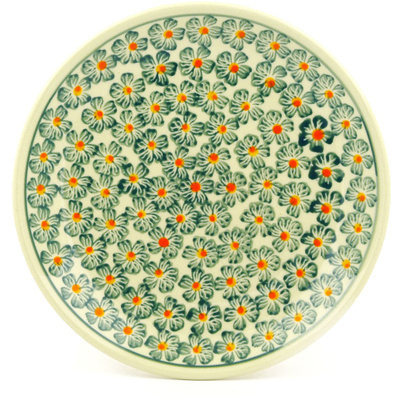 Polish Pottery Plate 7&quot; Orange Blossoms