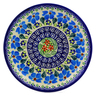 Polish Pottery Plate 7&quot; Pansy Morning