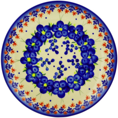 Polish Pottery Plate 7&quot; Passion Poppy