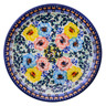 Polish Pottery Plate 7&quot; Pastel Blooms UNIKAT