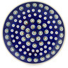 Polish Pottery Plate 7&quot; Peacock Eyes
