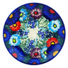 Polish Pottery Plate 7&quot; Peeping Through UNIKAT