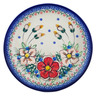 Polish Pottery Plate 7&quot; Perfect Garden UNIKAT