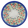 Polish Pottery Plate 7&quot; Petal Parade UNIKAT