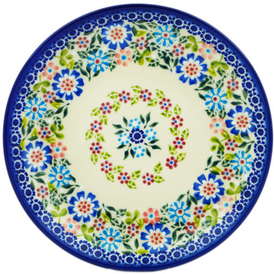Polish Pottery Plate 7&quot; Playground Meadow UNIKAT