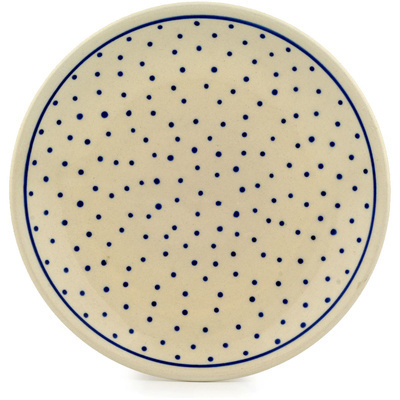 Polish Pottery Plate 7&quot; Polka Dot