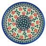 Polish Pottery Plate 7&quot; Poppies Charm UNIKAT