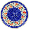Polish Pottery Plate 7&quot; Poppies In The Wind