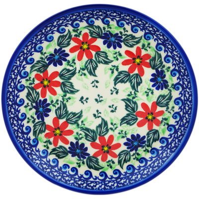 Polish Pottery Plate 7&quot; Poppies Obsession UNIKAT