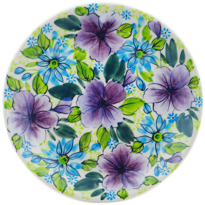 Polish Pottery Plate 7&quot; Purple Dream UNIKAT