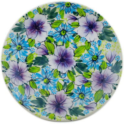 Polish Pottery Plate 7&quot; Purple Dream UNIKAT