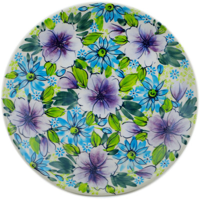 Polish Pottery Plate 7&quot; Purple Dream UNIKAT