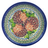 Polish Pottery Plate 7&quot; Royal Flowerbox UNIKAT