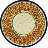 Polish Pottery Plate 7&quot; Russett Floral