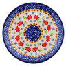 Polish Pottery Plate 7&quot; Seeds Of Summer UNIKAT