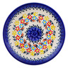 Polish Pottery Plate 7&quot; Spring Flower Ring