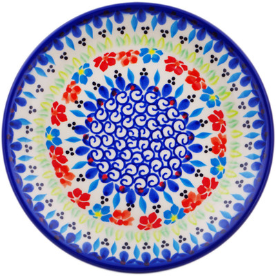 Polish Pottery Plate 7&quot; Spring Flowers